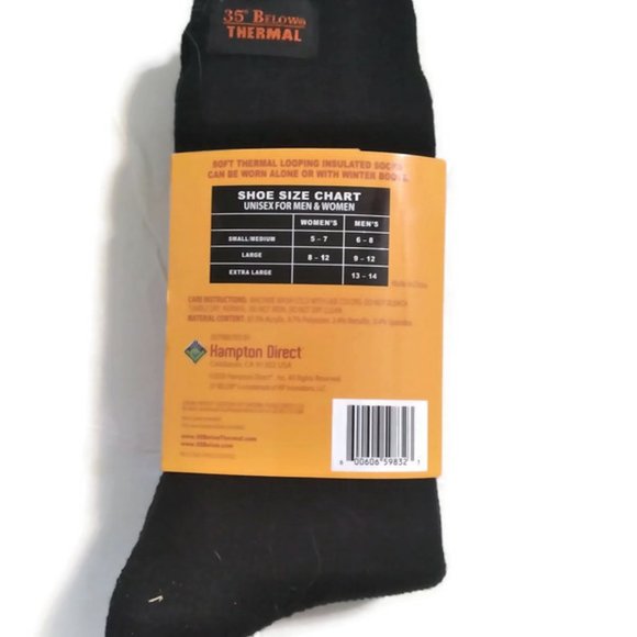 35° BELOW THERMAL SOCKS NEW As Seen on TV - Picture 2 of 4